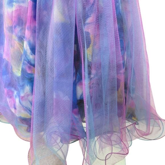 Alyce Designs Strapless Blue Purple Sweetheart Sequin Prom Formal Dress sz 2 - Picture 8 of 16